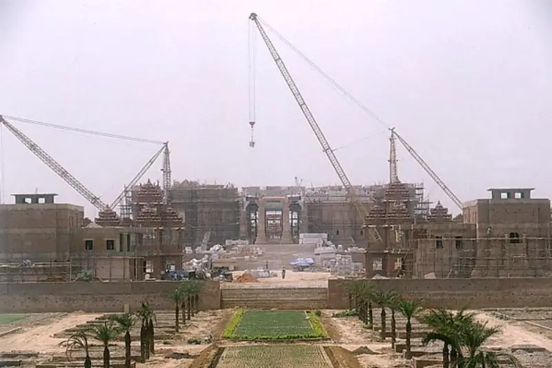 Akshardham Mandir Construction